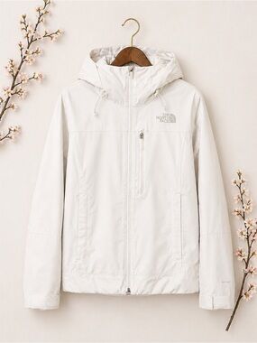 The North Face White Hooded Puffer Jacket DryVent Women’s XL Winter